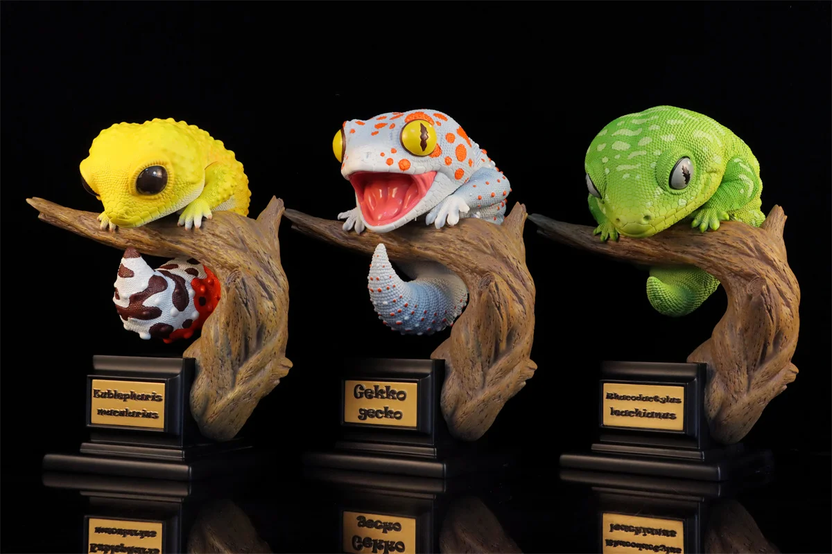Настенная ящерица плюс ОГРАНИЧЕННАЯ МОДЕЛЬ Гекко эублэйфаррис макулерии животное ракодактилус Leachianus Коллекционная сцена декоративная игрушка подарок