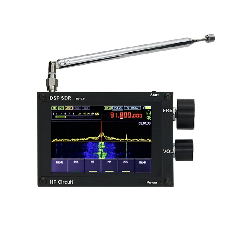 

New Thicker 3.5Inch 50Khz-2Ghz Malachite DSP SDR Receiver Malahit SDR Shortwave Radio Receiver Firmware 1.10C Nice Sound