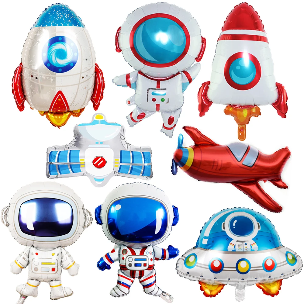 

NEW Astronaut Rocket Foil Balloons Spaceman Balloon Universe Series Outer Space Theme Birthday Party Decorations Kids Boy Globos