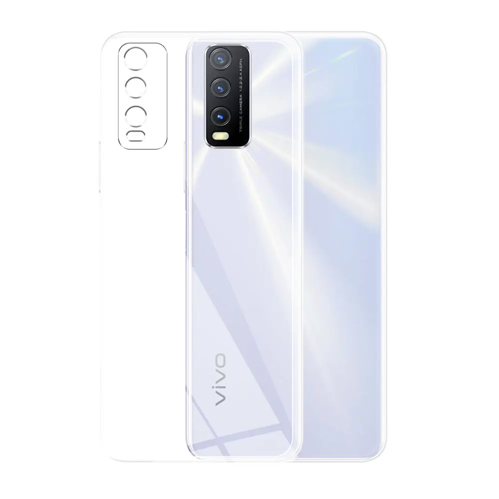ДЛЯ vivo Y20 2021 чехол Ультратонкий силиконовый мягкий ТПУ прозрачный для Y20s Y20i Coque