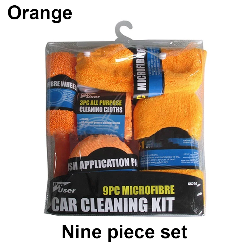 

9 шт., наборы для чистки автомойки, полотенца из микрофибры, щетка для шин, вощеное хлопковое полотенце, губка для мытья, перчатки для автомойки, инструменты для чистки автомобиля