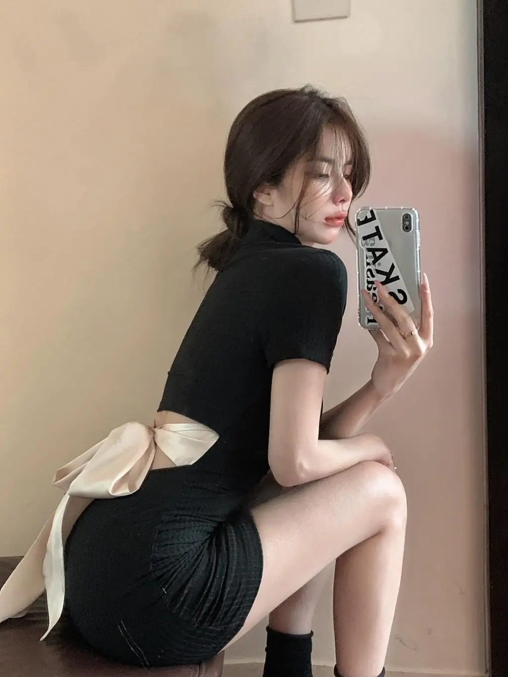 

2022 Skirt women's suspender dress women's mid-length summer new temperament waist bag hip skirt slim fit