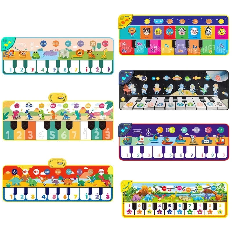 

Q0KB детская музыкальная игрушка, напольное пианино с клавиатурой, игровой коврик, игрушка для раннего развития