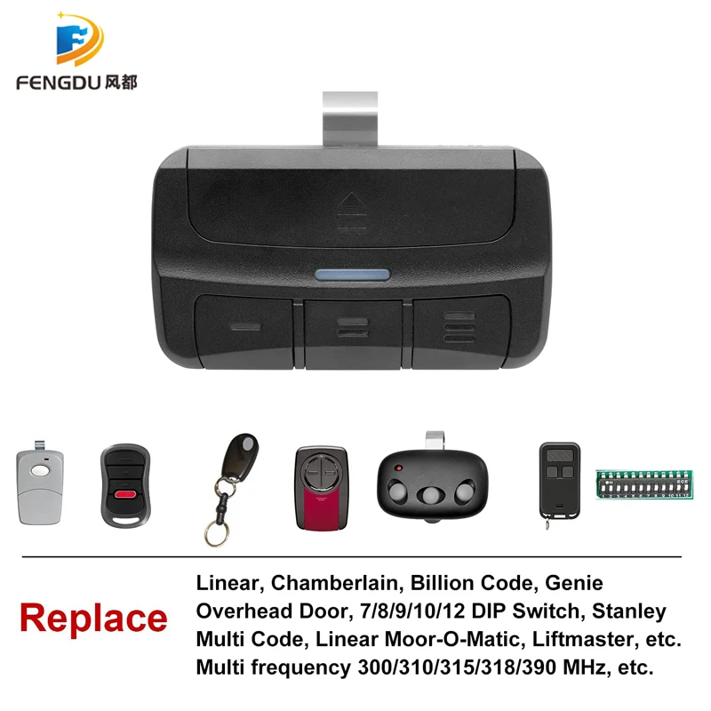 Универсальный Пульт Дистанционного Управления Для Гаражных Ворот 300/310/315/318 МГц