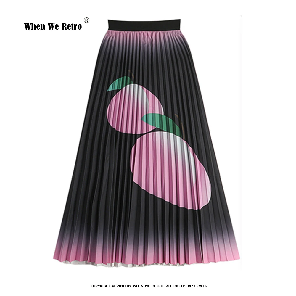 

Юбка женская плиссированная средней длины, с завышенной талией