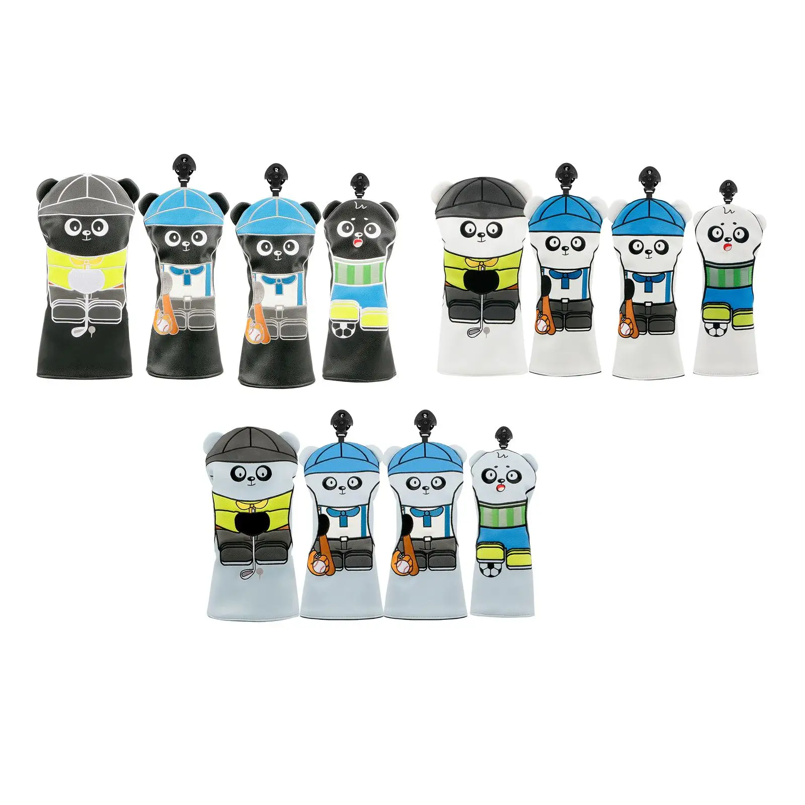 

4 шт., чехлы на голову для гольфа