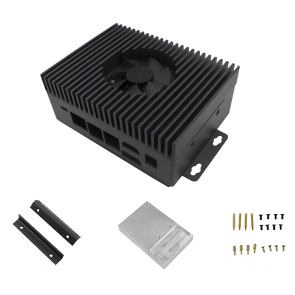 

Для Jetson Nano 4GB B01 металлическая фотография с охлаждающим вентилятором, защитный чехол для Jetson Nano, алюминиевая фотография