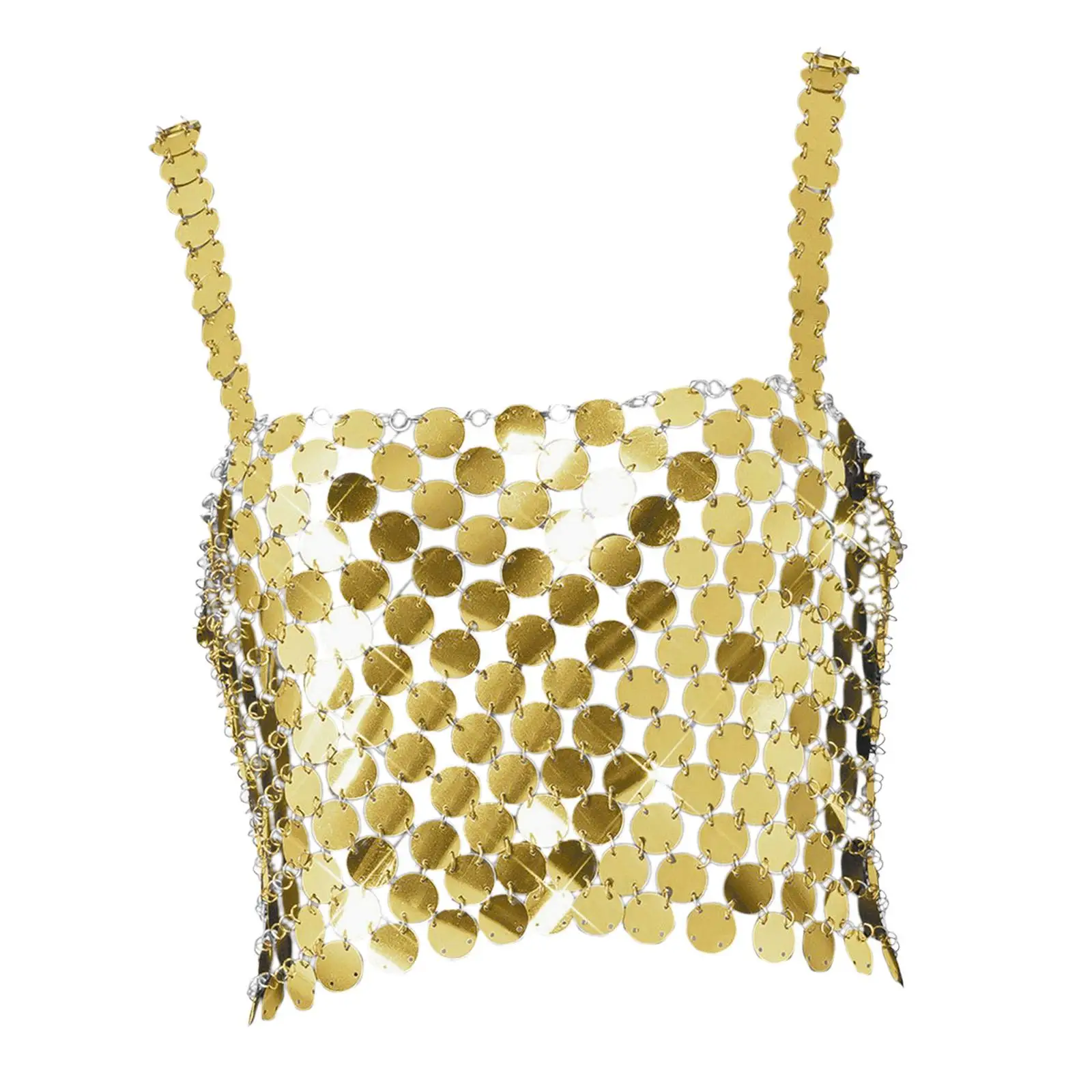 

Sequin Crop Top Women Girls Glitter Bra Tops Shiny Trendy Tank Top Vest Corset Vest for Nightclub Party Rave Halloween Beach