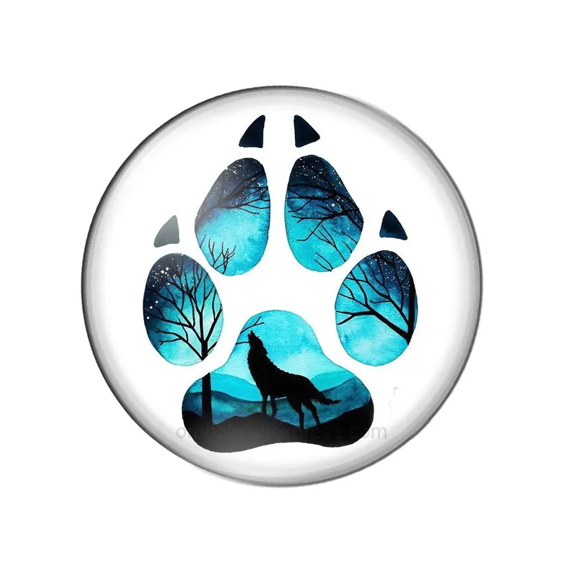 Стеклянные кабошоны OMGALA с животными 10 шт.