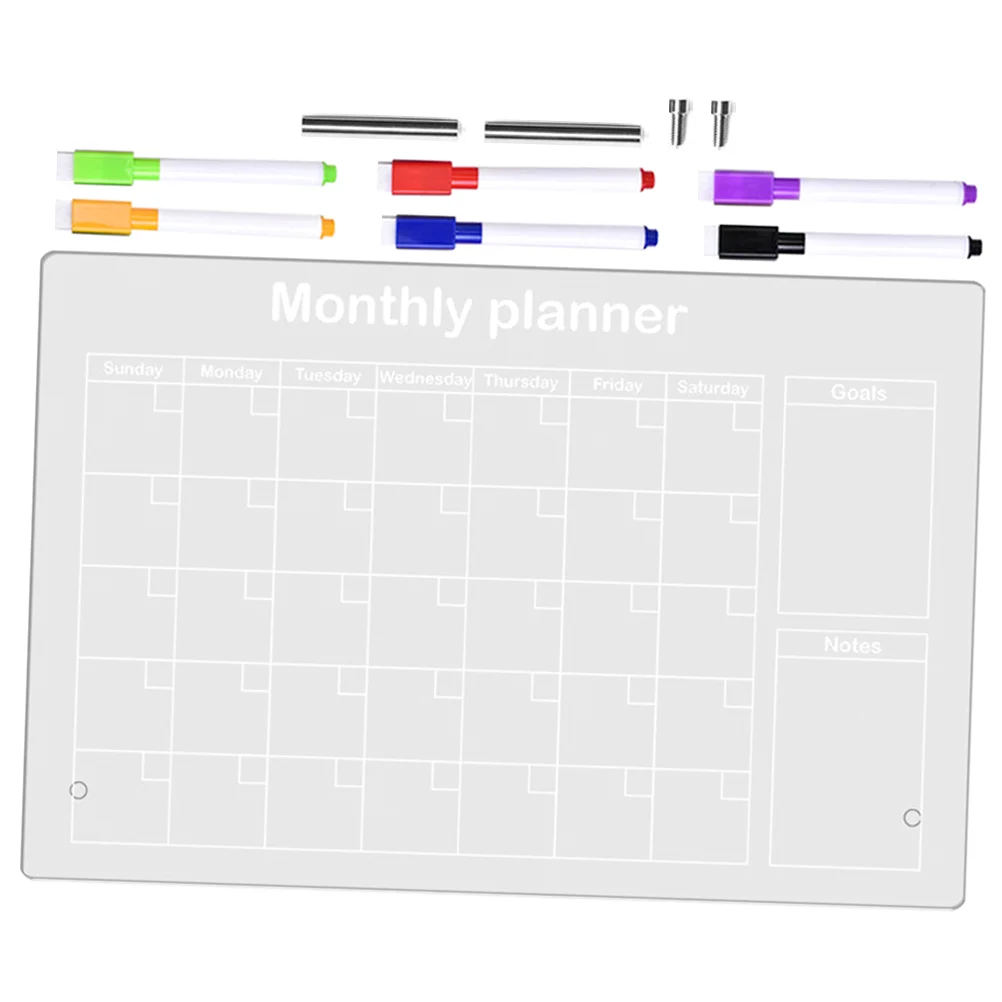 

Transparent Writing Board Pad Acrylic Multifunction Office Supplies Students Home Message Desktop School Note Household Memo
