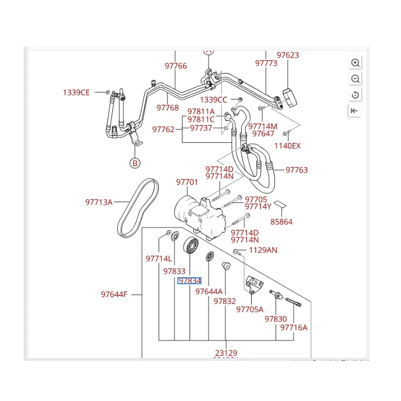 Натяжной механизм ремня 97834-29010 для Hyundai Matrix, Tucson, Elantra, Coupe, I30, Kia Soul, запчасти для корейских автомобилей, натяжной ролик. (art.: 3920dd201fda8) - 3920dd201fda8