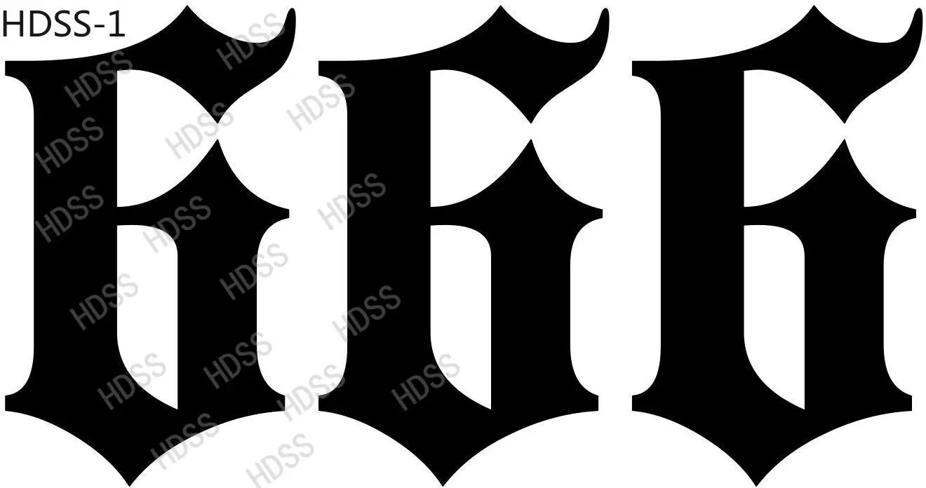 HDSS-персонализированная 666 автомобильная наклейка из винилового материала