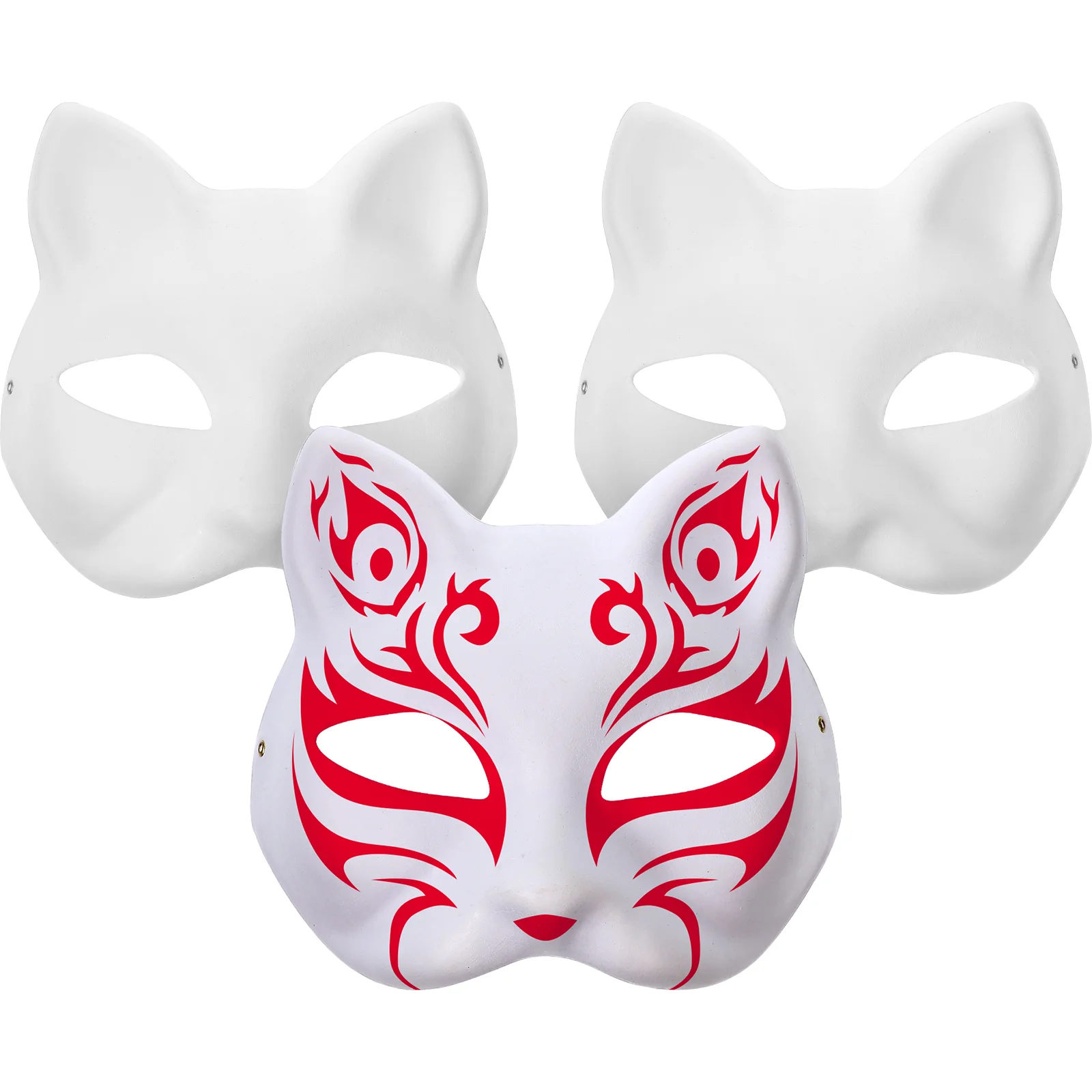 

3 шт., белые неокрашенные пластиковые простые наклейки для украшения искусственных предметов