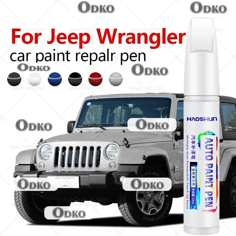 Фото Ручка для ремонта краски Jeep Wrangler 1987-2025 YJ YJ TJ JL, ручка для удаления царапин, сделай сам, автоаксессуары, черный, белый, синий, желтый №1