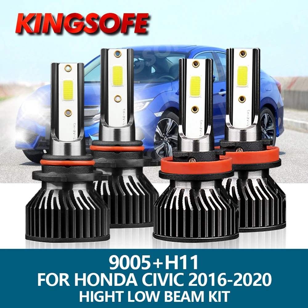 

4 светодиодный светильник, автомобисветильник светодиодные лампы 9005 HB3 H11 6000 лм 72 Вт 2016 к 2020 к