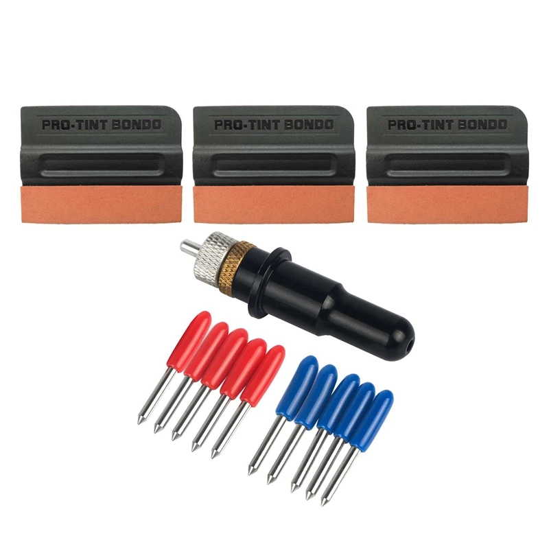 

2 Set Accessories: 1 Set Roland Blade Holder Black Colour +45 + 60 Degree Refine Rabbit Redsail Cutter Plotter Cutting Blades &