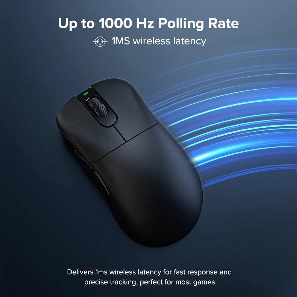 Беспроводная игровая мышь KYSONA Mars SE Bluetooth-мышь эргономичная легкая 57 г частота