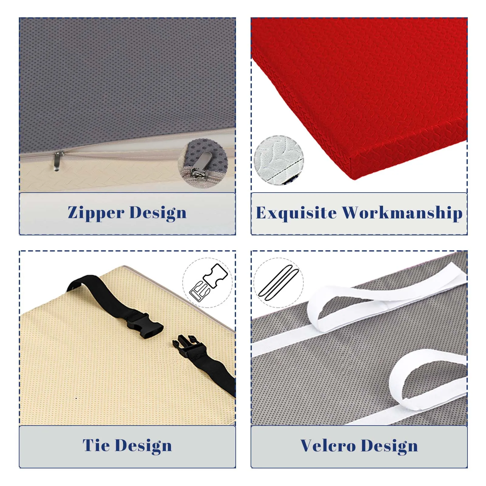 Нескользящие подушки для сидений в помещении и на открытом воздухе