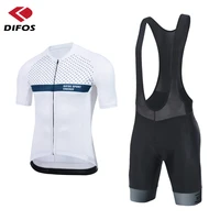 difos cycling jersey set men summer mtb sport cycling bib shorts clothing mountain bike short sleeve bicycle wear reflective