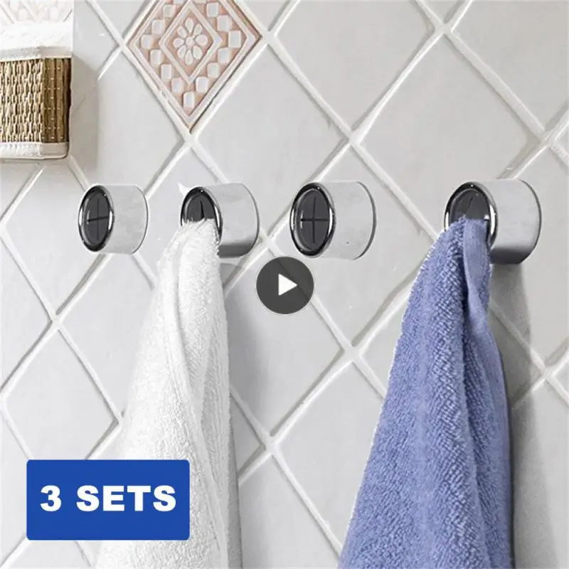 

Self Adhesive Bathroom Towel Hook Innovative Creative Towel Plug Holder Traceless Wall Mounted Towels Storage Rack Punch Free