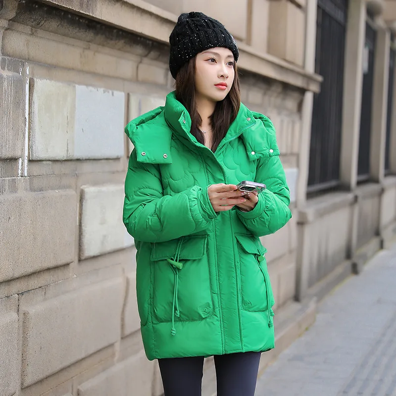 PinkyIsBlack Women Winter Parkas Jackets 2023 Hooded Thicken Warm Padded Coats Female Autumn Winter Outwear Short Jacket Parkas