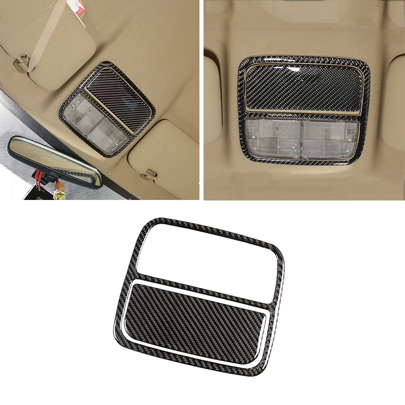 

Soft Carbon Fiber Car Roof Reading Light Frame Cover Trim For Honda CRV 2007 2008 2009 2010 2011
