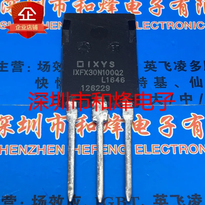 

Free shipping IXFX30N100Q2 TO-247 1000V 30A 10PCS