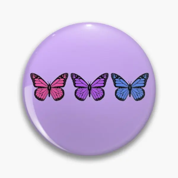 

Butterflies For People Who Have Clear Ph Customizable Soft Button Pin Cute Lover Brooch Women Collar Badge Hat Funny Gift Decor