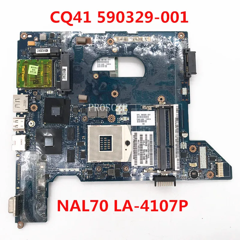 590329-001 590329-501 590329-601 Mainboard For HP CQ41 Laptop Motherboard NAL70 LA-4107P HM55 HD4350 DDR3 100% Full Working Well