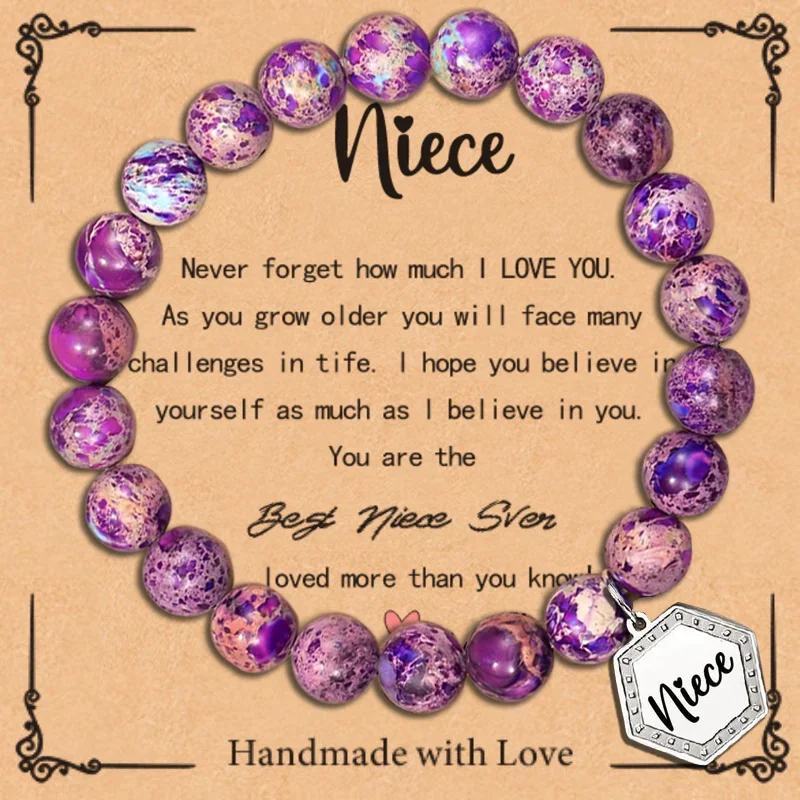 Элегантный браслет с круглыми бусинами подходит для отсутствия Дня святого