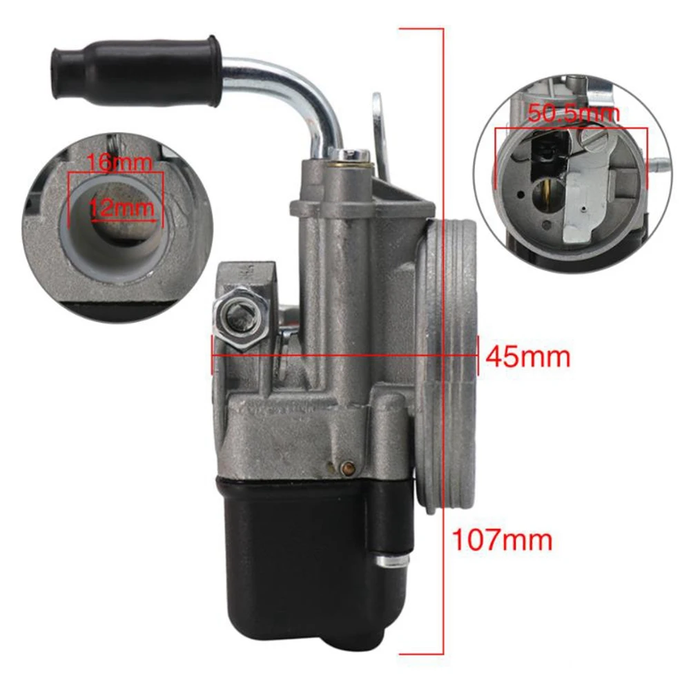 Фото Карбюратор A50U для мопеда Piaggio Ciao PX FL Vespa Pocket SHA 12/12 Dellorto Carb №1