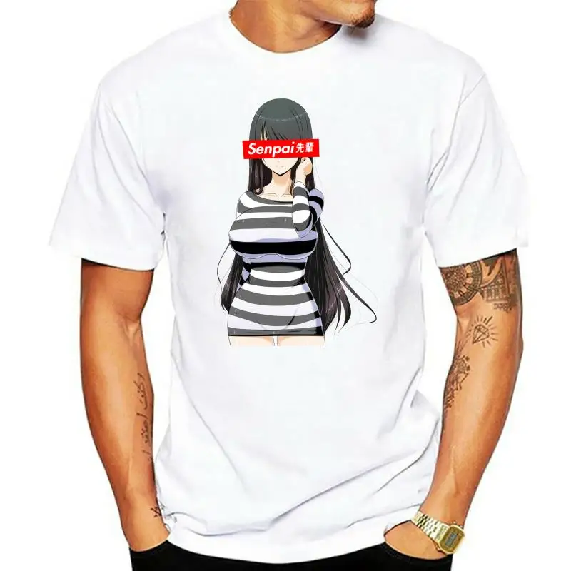 Японская рубашка в стиле аниме для девочек-женская черная темно-синяя футболка