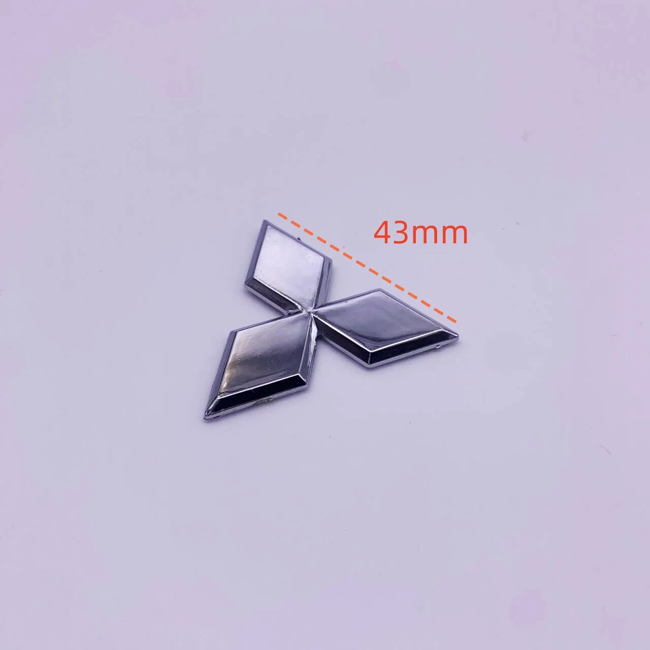 

1 шт. 43 мм ABS 3D логотип наклейка на руль для Mitsubishi Space Star Delica Ralliart Xpander Pajero автомобильный значок логотип