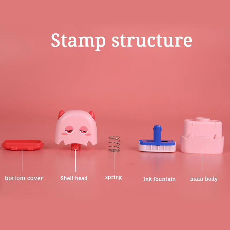 Custom-Made Stamp Baby Boys Girls DIY Toys For Children Customized Cute Animal Name Seal Student Clothes Chapter No Fade