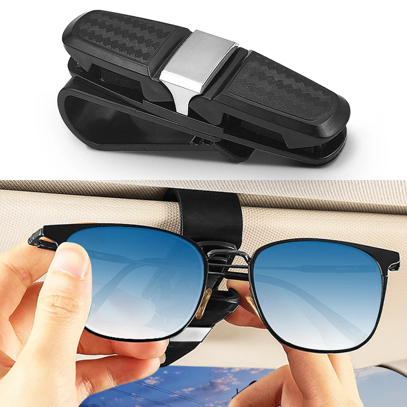 

Auto Sun Visor Glasses Fastener Clip Holder For Sunglasses Ticket Card Universal MultiFunction For BMW M E36 E60 E61 E93 F30 F31