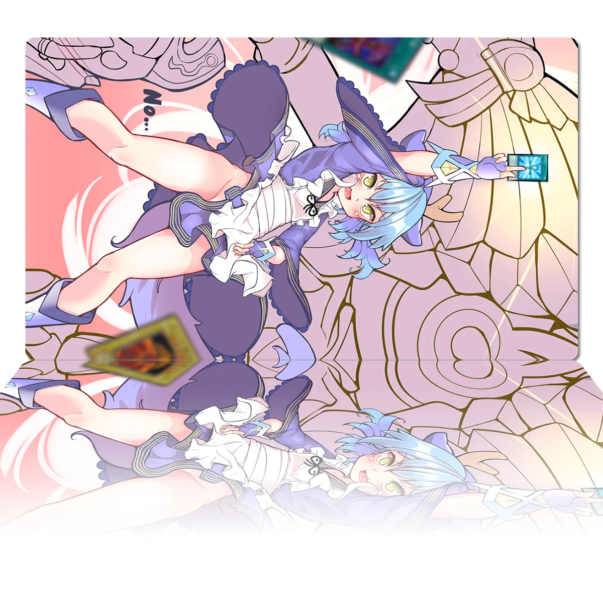 

YuGiOh Laundry Dragonmaid Playmat TCG CCG Board Game Trading Card Game Mat Anime Mouse Pad Rubber Desk Mat Gaming Accessories
