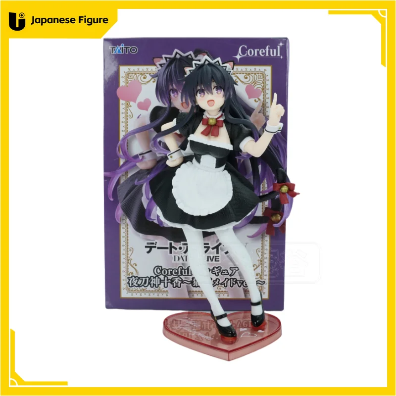 Фото Оригинальная фигурка Bandai Taito Date A Live Coreful: Куроми Токисаки, Ятогами Тока — фигурка-модель горничной с кошачьими ушками, игрушка (JP) №1
