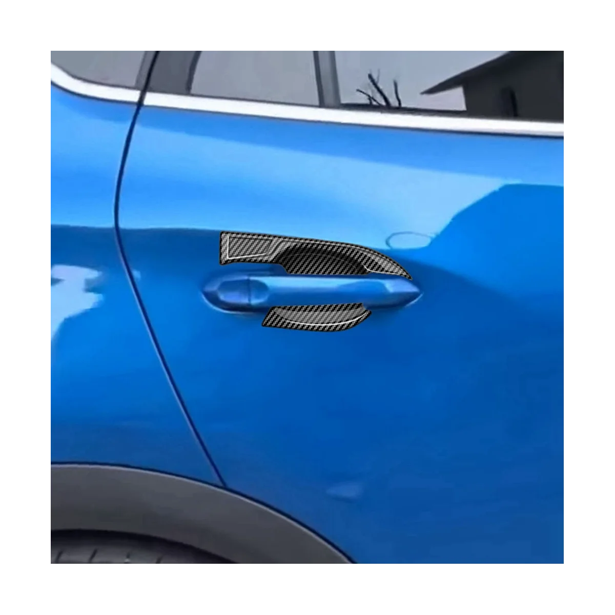 Декоративные наклейки из углеродного волокна на дверную ручку автомобиля Vinfast E34