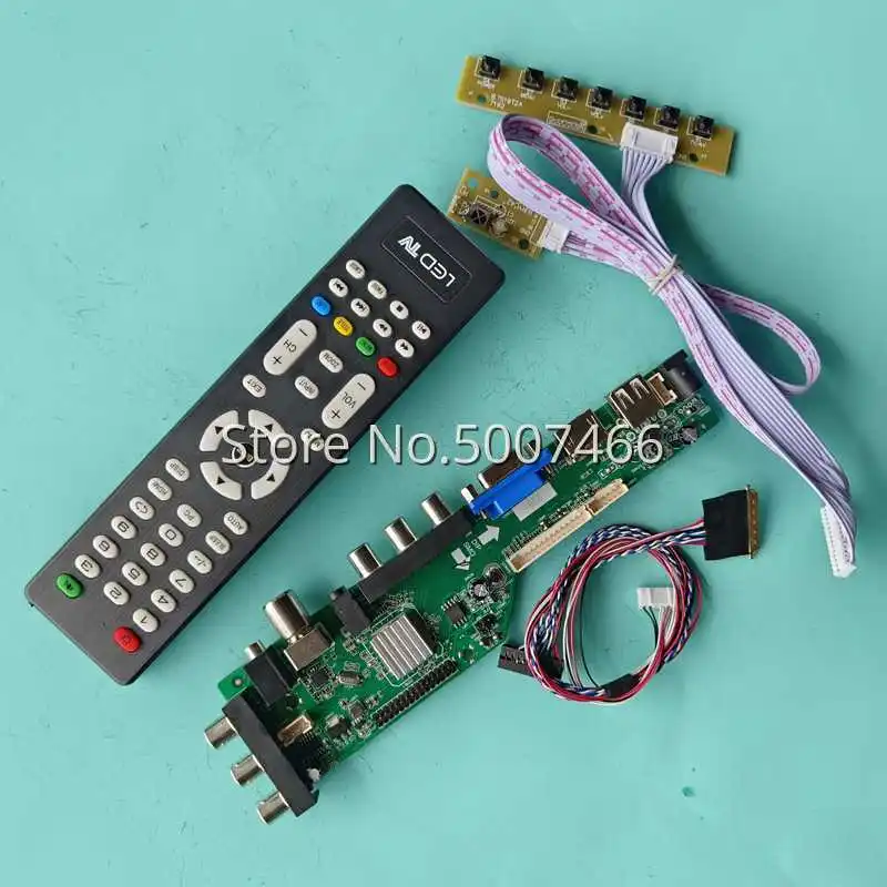 

For LTN156AT27-H02/302/W01/W02 DVB Digital LVDS 40-Pin 1366*768 Panel Universal VGA USB AV TV 3663 LCD Controller Board Kit