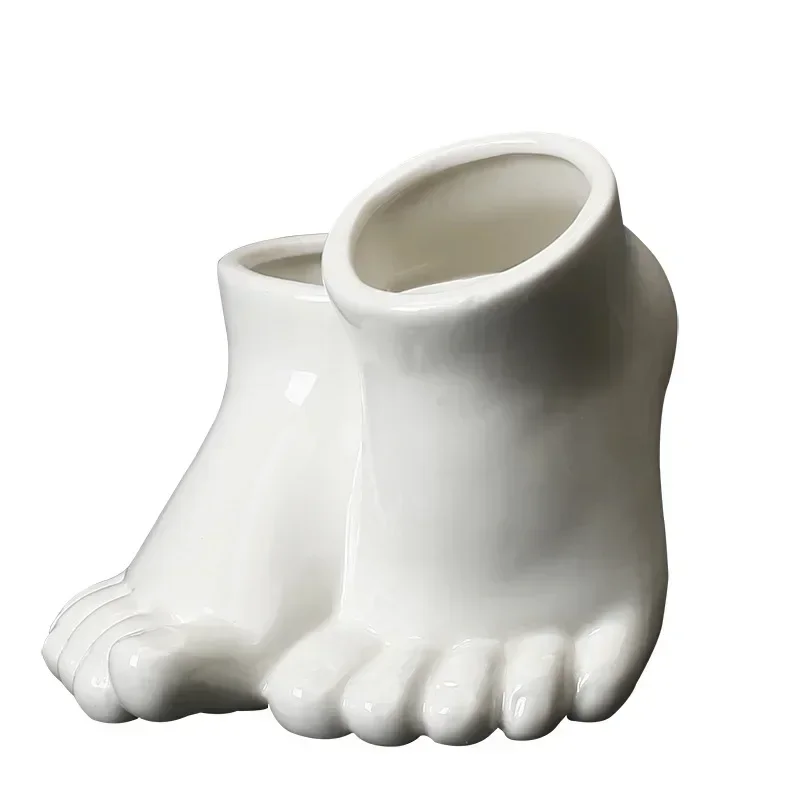 Ваза для цветов садовое украшение керамический цветочный горшок белый