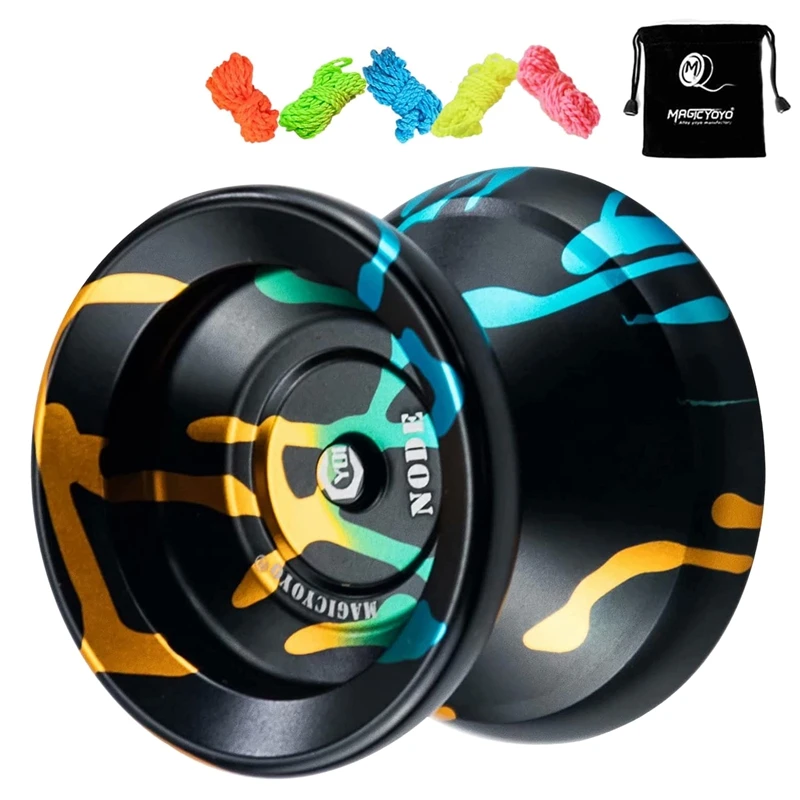 

MAGICYOYO Unresponsive Yoyo,Y01 Node Yo-Yo Alloy Metal Yoyo KK Ball Bearing YoYo for Advanced Player+Bag+5 Yo-Yo Strings