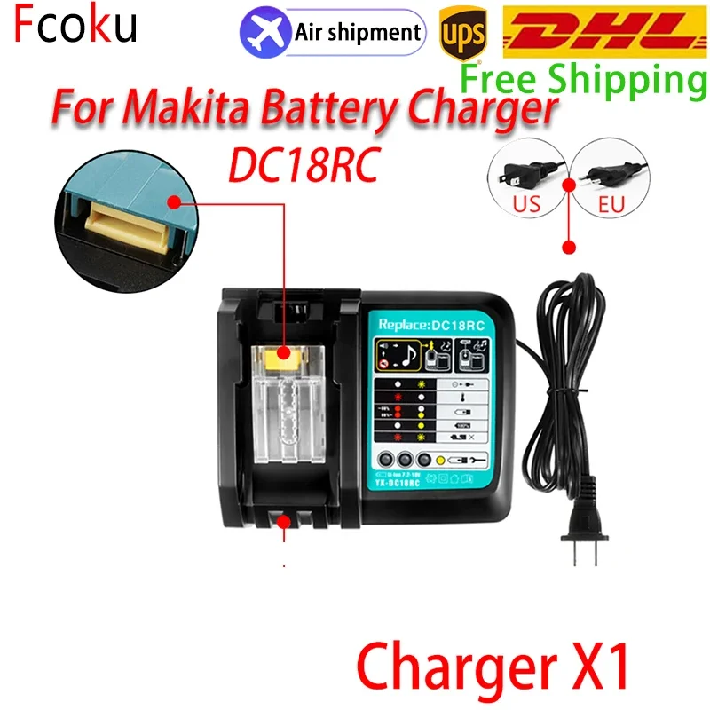Зарядное устройство DC18RC для дрели Makita 18 В 3 А литий-ионное