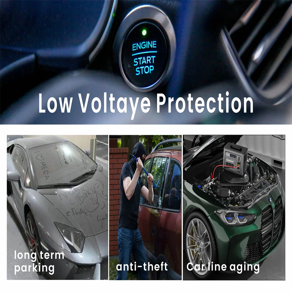 240A Kill Switch 12V Remote Battery Disconnect with Led Voltage Display Automatic Power Shut Off for Auto