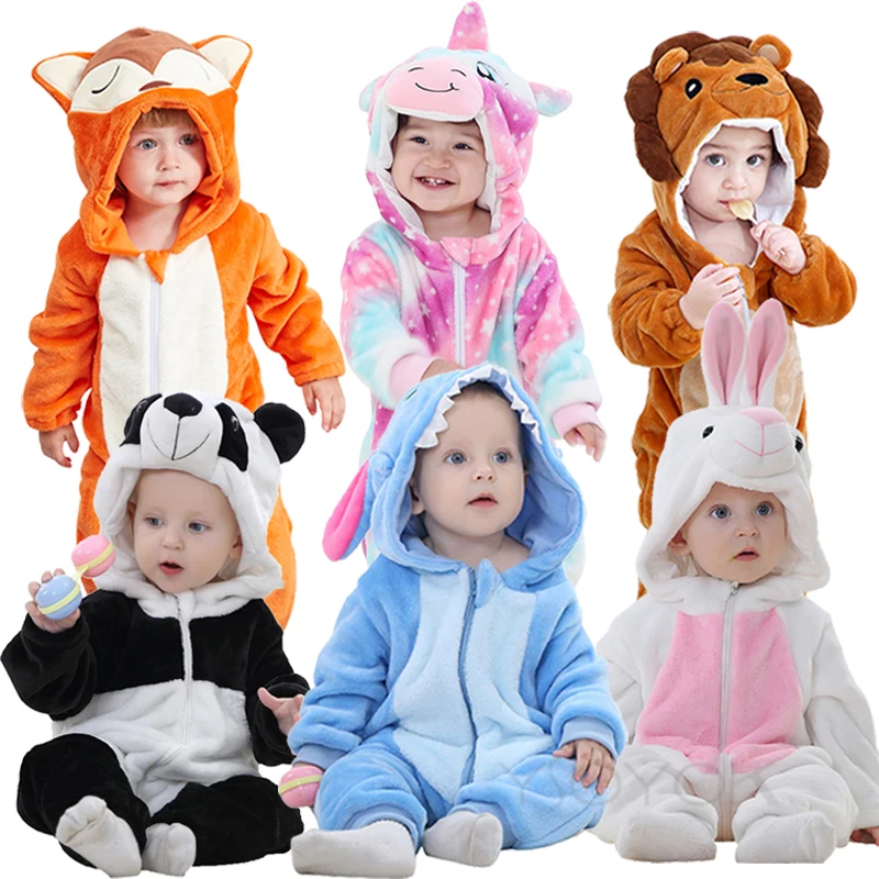 

Infant Romper Baby Girl Clothes Boy Jumpsuit New born Bebe Clothing Winter Toddler Baby Clothes Stich Panda Pajamas Baby Costume