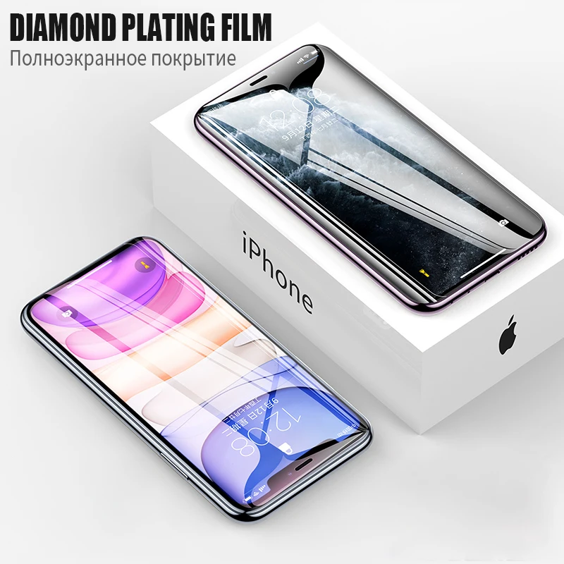 3Pcs Transparent Tempered Glass For iPhone 7 8 11 12 Plus Pro Max Screen Protector mini SE 2020 X XS XR Film
