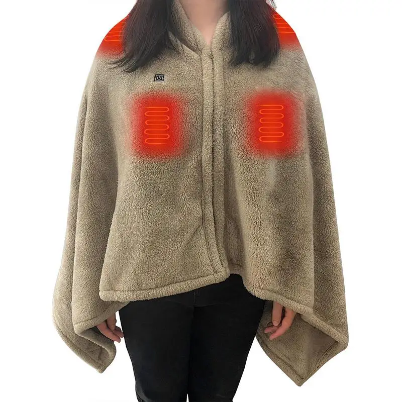

Electric Heated Throw Blanket Plush Overblanket For Body Fast Heating Electric Lap Blanket Heated Throw Electric Blanket For