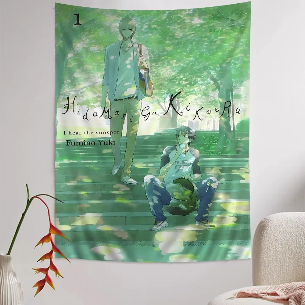 Большой Настенный Гобелен В Богемном Стиле Хиппи Hidamari Ga Kikoeru С Принтом Полиэстер