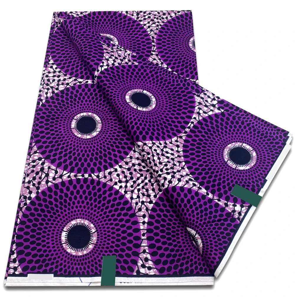 Новейшая настоящая восковая африканская ткань нигерийская Анкара с принтами 100%