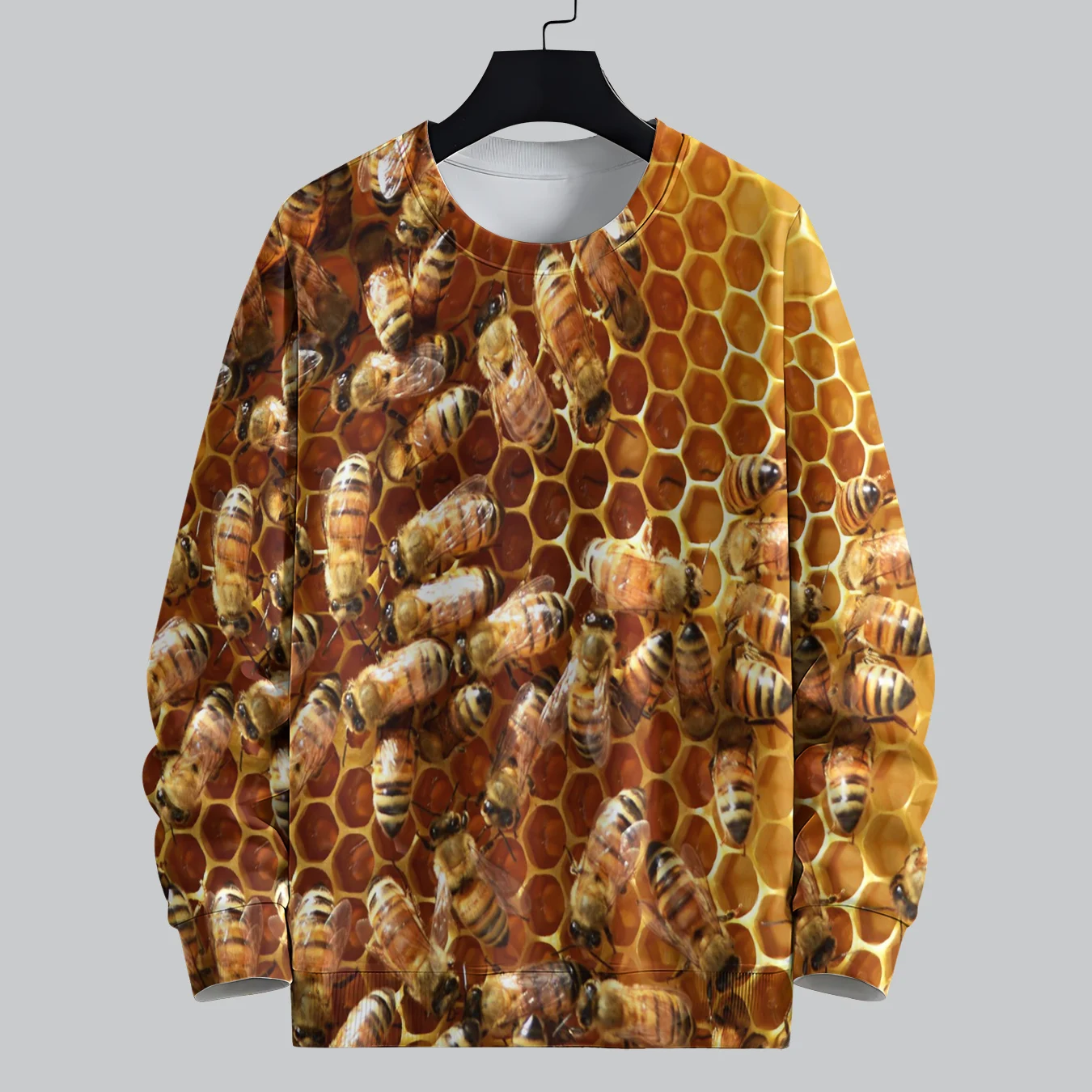 Свитшот MSIEESO с круглым вырезом и принтом пчелы цвет в ассортименте