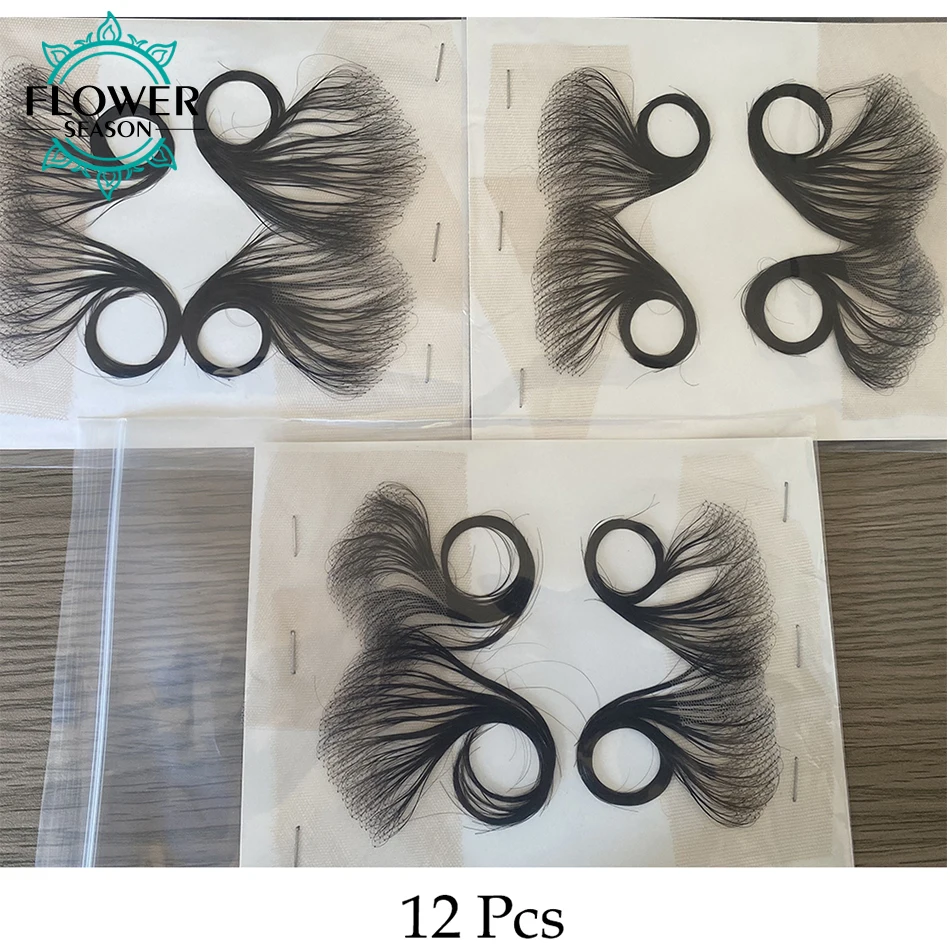 4Pcs HD Lace Baby Hair Stripes Human Hair Swiss HD Baby Hair Edge Reusable More Natural Baby Hair Strips